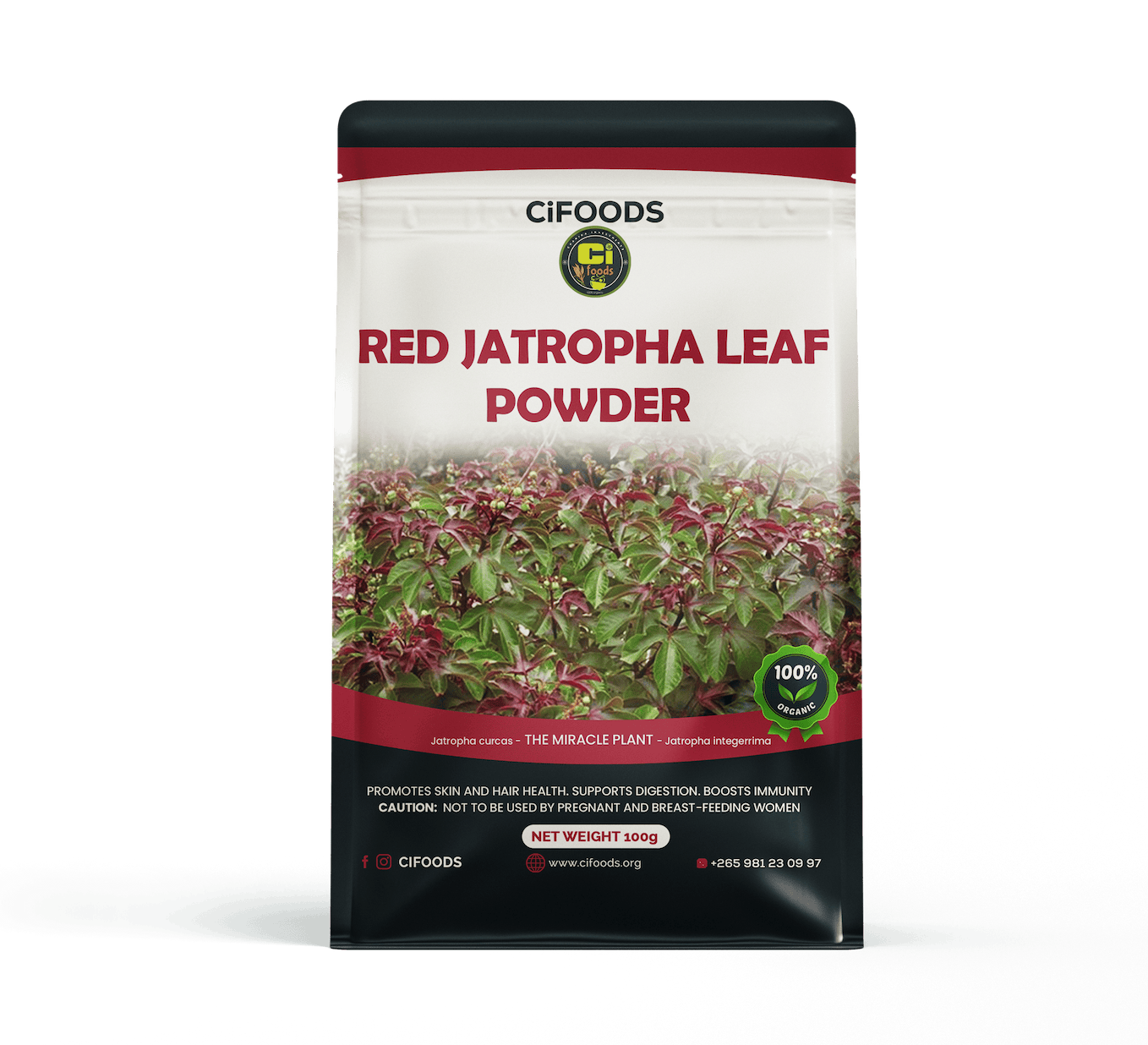 Red Jatropha Powder